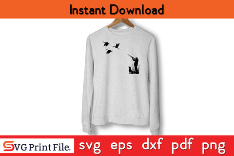 Duck Hunting Dog Hunter Hunting SVG PNG Cut Files SVG SVG Print File 