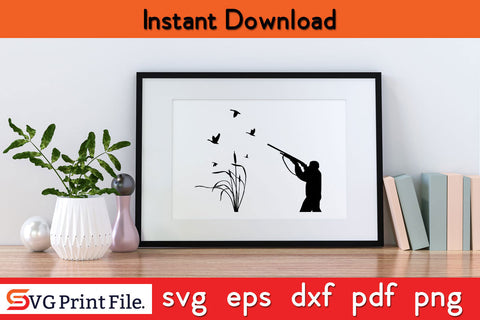 Duck Hunting SVG PNG Cut Files SVG SVG Print File 