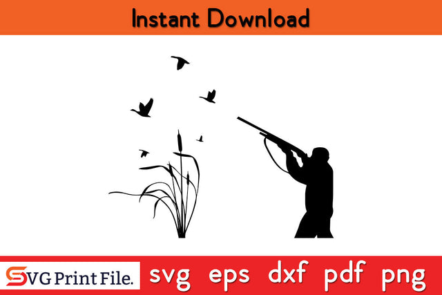 Duck Hunting SVG PNG Cut Files SVG SVG Print File 