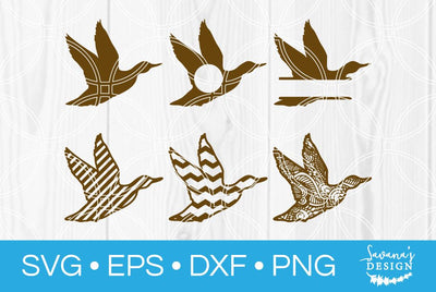 Duck Monogram Bundle SVG SavanasDesign 