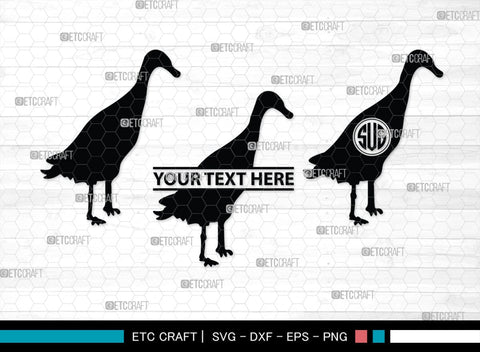 Duck Monogram, Duck Silhouette, Duck SVG, Flying Duck Svg, Hunting Svg, Animals Svg, SB00257 SVG ETC Craft 