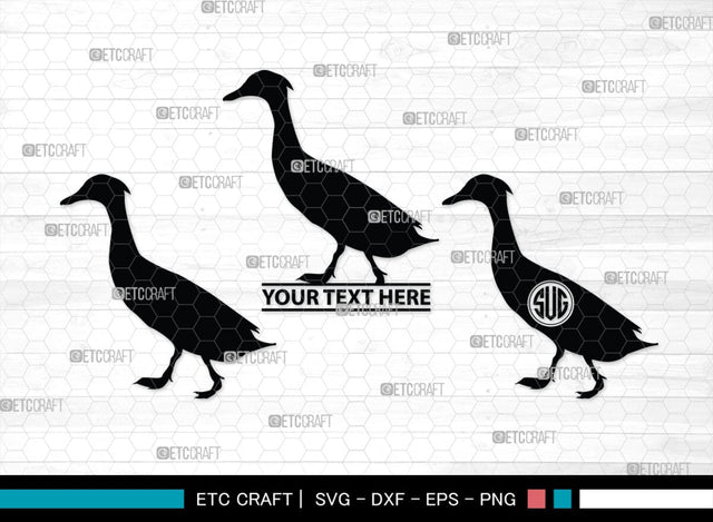 Duck Monogram, Duck Silhouette, Duck SVG, Flying Duck Svg, Hunting Svg, Animals Svg, SB00257 SVG ETC Craft 