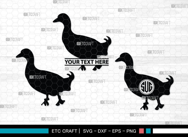 Duck Monogram, Duck Silhouette, Duck SVG, Flying Duck Svg, Hunting Svg, Animals Svg, SB00257 SVG ETC Craft 
