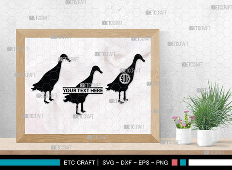 Duck Monogram, Duck Silhouette, Duck SVG, Flying Duck Svg, Hunting Svg, Animals Svg, SB00257 SVG ETC Craft 