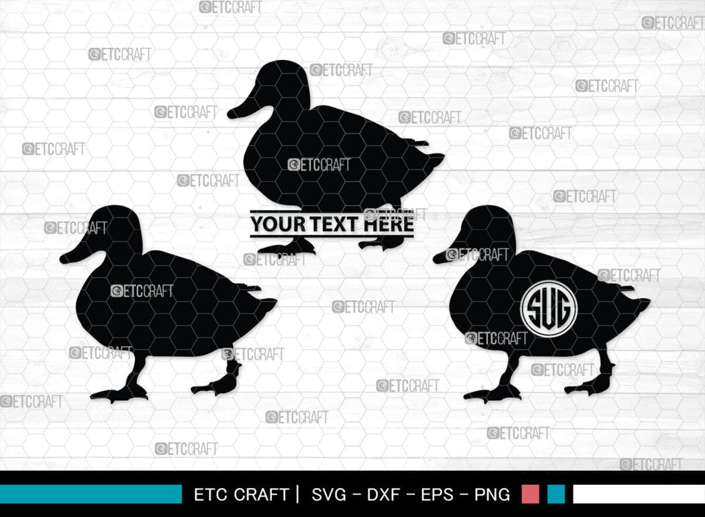 Duck Monogram, Duck Silhouette, Duck SVG, Flying Duck Svg, Hunting Svg ...