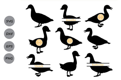 Duck Monogram| Duck SVG Cut Files SVG CosmosFineArt 
