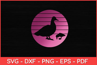 Duck Retro Style Vintage Svg Design SVG artprintfile 