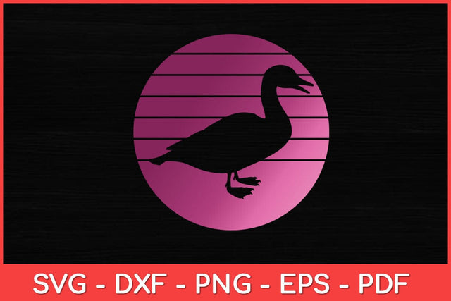 Duck Retro Style Vintage Svg Design SVG artprintfile 
