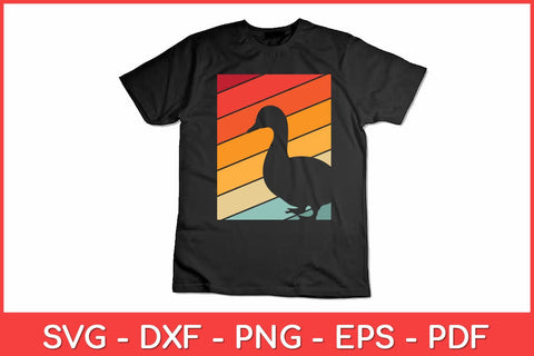 Duck Sunset Retro Style Svg Design SVG artprintfile 
