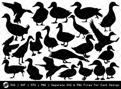 Duck SVG | Animal SVG | Silhouette Bundle | SVG Cut File SVG ETC Craft 