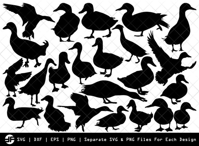Duck SVG | Animal SVG | Silhouette Bundle | SVG Cut File SVG ETC Craft 