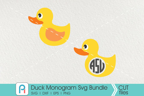 Duck Svg, Duck Monogram Svg, Rubber Duck Svg, Duck Vector SVG Pinoyart Kreatib 