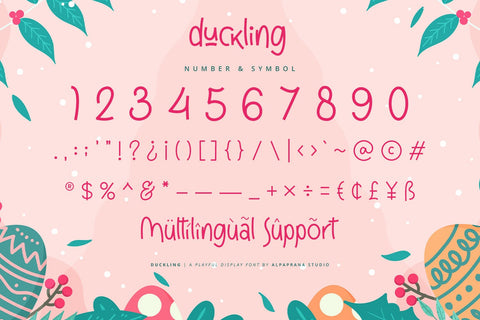 Duckling - Playful Display Font Font Alpaprana Studio 