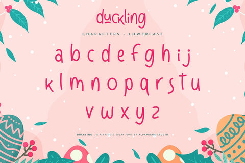 Duckling - Playful Display Font Font Alpaprana Studio 