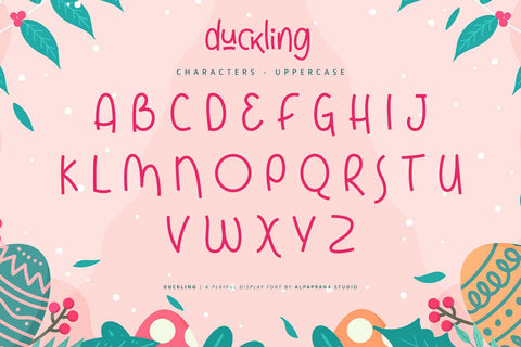 Duckling - Playful Display Font Font Alpaprana Studio 