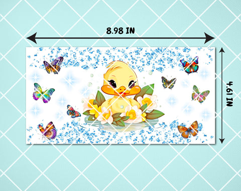 Duckling Sippy Cup Wrap, 12oz Sippy Cup Sublimation Design, Little Duck Sippy Cup PNG, Cute Duck Sippy Cup Wrap Sublimation HappyDesignStudio 