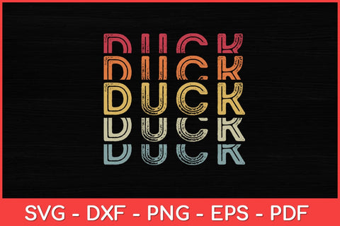Ducks Retro Vintage Duck Lover Funny Svg Design SVG artprintfile 
