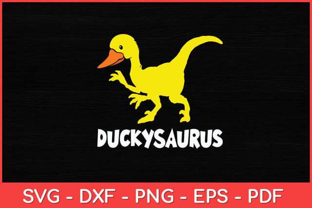 Ducky Saurus Rubber Duck T-Rex Duck Dino Funny Svg Design SVG artprintfile 