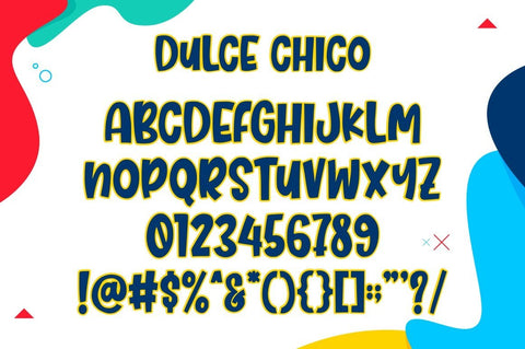 Dulce Chico – Layered Font Font Good Java 