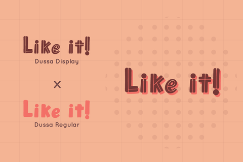 Dussa - Handwritten Font Duo Font Attype studio 