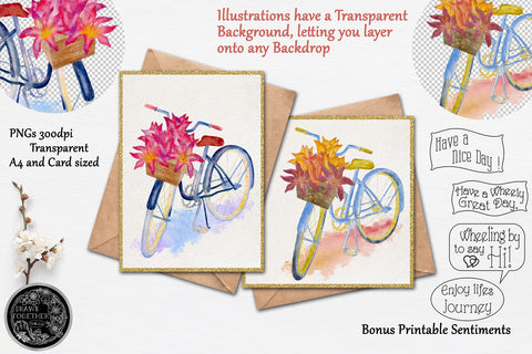 Dutch Bike with lilies in basket - Single line for Foil Quill | Digi Stamp | illustrations - Bundle Sketch DESIGN DrawnTogether with love 