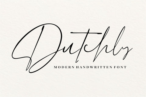 Dutchly – Modern Handwritten Font Good Java 