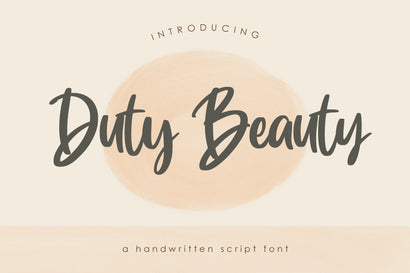 Duty Beauty Font Rochart studio 