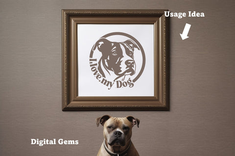 Dynamic Staffordshire Bull Terrier SVG Collection SVG Digital Gems 