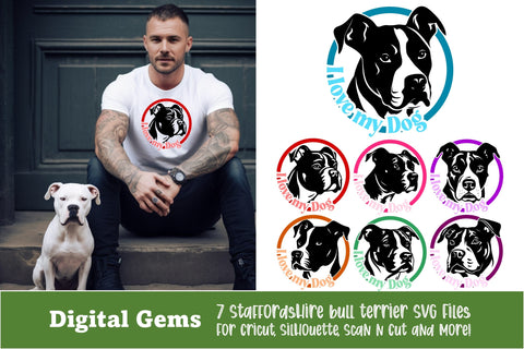 Dynamic Staffordshire Bull Terrier SVG Collection SVG Digital Gems 