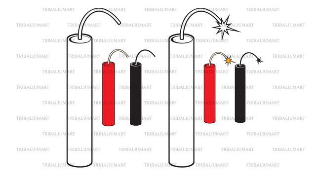 Dynamite stick SVG TribaliumArtSF 