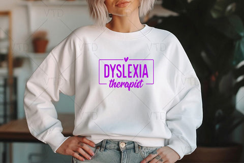 Dyslexia Therapist Svg Png Files, Gift for therapist, Dyslexia teacher gift, Therapy Student gifts, Therapist office decor SVG DesignDestine 
