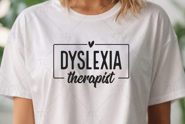 Dyslexia Therapist Svg Png Files, Gift for therapist, Dyslexia teacher gift, Therapy Student gifts, Therapist office decor SVG DesignDestine 