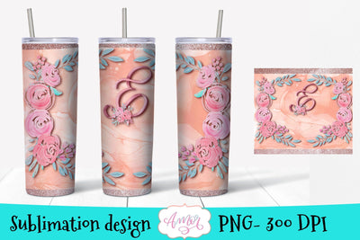 E monogram design for 20oz tumbler sublimation Sublimation Amorclipart 