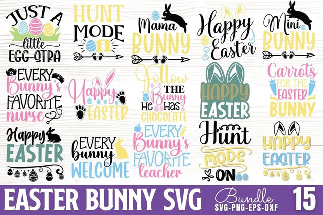 Eaaster Bunny SVG Bundle SVG DESIGNISTIC 