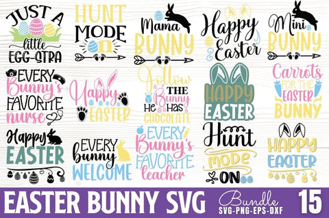 Eaaster Bunny SVG Bundle SVG DESIGNISTIC 