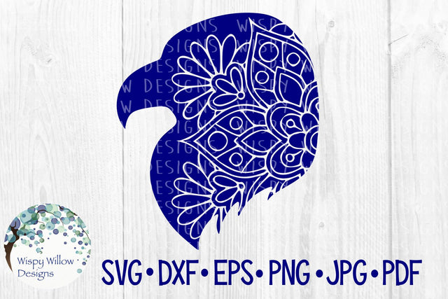 Eagle Head Mandala SVG Wispy Willow Designs 