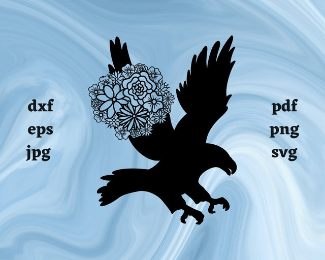 Eagle Mandala SVG Cut File SVG Northern Light SVG 