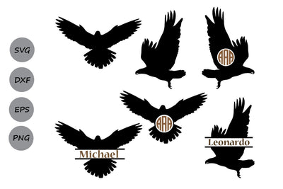 Eagle Monogram| American Eagle SVG Cut Files SVG CosmosFineArt 