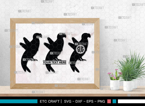 Eagle Monogram, Eagle Silhouette, Eagle SVG, Bird Svg, Flying Eagle Svg, Wildlife Svg, SB00259 SVG ETC Craft 