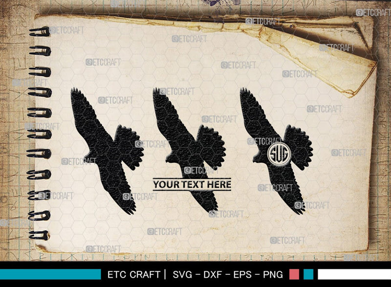 Eagle Monogram, Eagle Silhouette, Eagle SVG, Bird Svg, Flying Eagle Svg ...