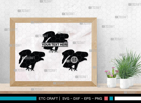 Eagle Monogram, Eagle Silhouette, Eagle SVG, Bird Svg, Flying Eagle Svg, Wildlife Svg, SB00259 SVG ETC Craft 