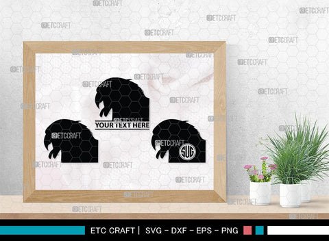 Eagle Monogram, Eagle Silhouette, Eagle SVG, Bird Svg, Flying Eagle Svg, Wildlife Svg, SB00259 SVG ETC Craft 