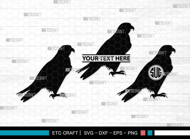Eagle Monogram, Eagle Silhouette, Eagle SVG, Bird Svg, Flying Eagle Svg, Wildlife Svg, SB00259 SVG ETC Craft 