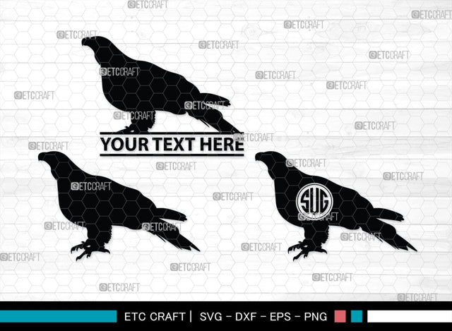 Eagle Monogram, Eagle Silhouette, Eagle SVG, Bird Svg, Flying Eagle Svg, Wildlife Svg, SB00259 SVG ETC Craft 