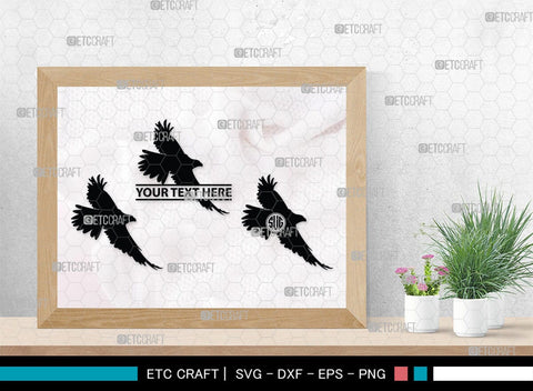 Eagle Monogram, Eagle Silhouette, Eagle SVG, Bird Svg, Flying Eagle Svg, Wildlife Svg, SB00259 SVG ETC Craft 