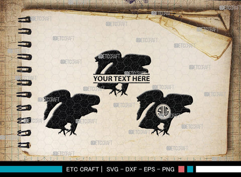 Eagle Monogram, Eagle Silhouette, Eagle SVG, Bird Svg, Flying Eagle Svg, Wildlife Svg, SB00259 SVG ETC Craft 