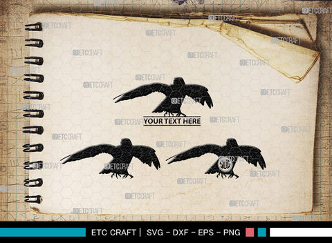 Eagle Monogram, Eagle Silhouette, Eagle SVG, Bird Svg, Flying Eagle Svg, Wildlife Svg, SB00259 SVG ETC Craft 