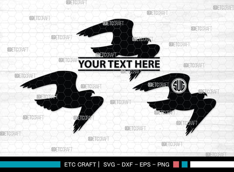 Eagle Monogram, Eagle Silhouette, Eagle SVG, Bird Svg, Flying Eagle Svg, Wildlife Svg, SB00259 SVG ETC Craft 