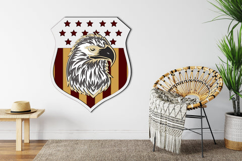 Eagle - Multilayer Laser Cut Files for 4th of July, Mandala, 3D Designs SVG LaserCutano 