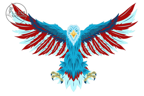 Eagle - Multilayer Laser Cut Files, Mandala, 4th Of July SVGs, 3D Designs SVG LaserCutano 